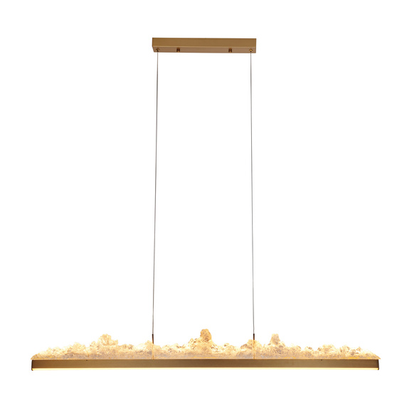Lampa wisząca MONTANA LONG LED złota 125 cm