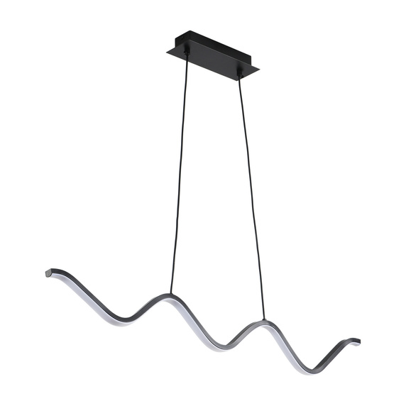 Lampa wisząca ZIGZAG LED czarna 90 cm