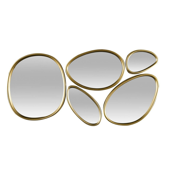 Zestaw 5 luster Organic Shape złote