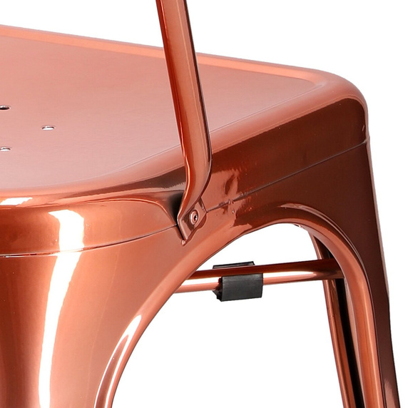 Krzesło Paris miedziane inspirowane       Tolix