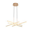 Lampa wisząca CRISS CROSS LED złota 78 cm