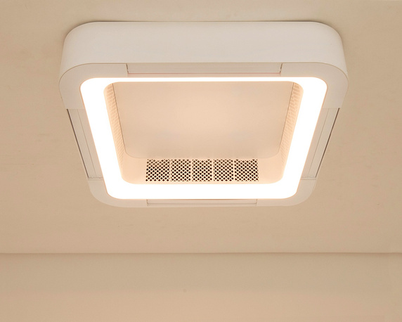 MOOSEE lampa sufitowa / plafon FANLIGHT - wentylator