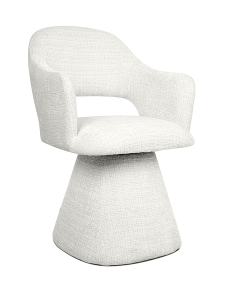 MaMaison krzesło obrotowe VERONA białe