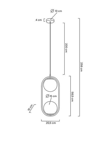 MOOSEE lampa wisząca AURELIA TWIN złota