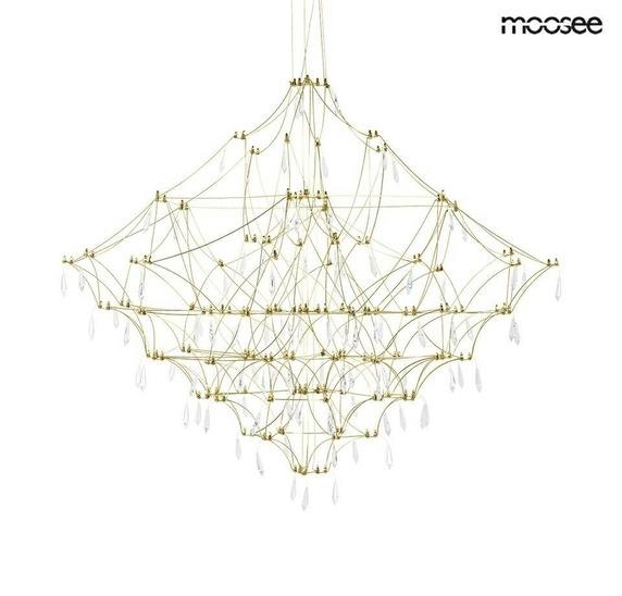 MOOSEE lampa wisząca CONSTELATION 100 GOLD - LED, stal szczotkowana