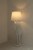 Lampa podłogowa KOŃ HORSE STAND S biała - włókno szklane