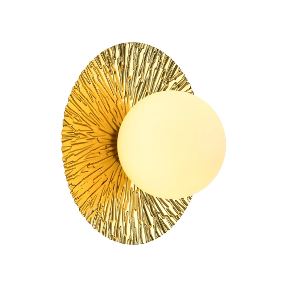 Lampa ścienna SUN S złota 20 cm