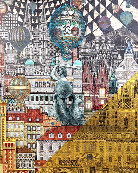 Obraz WARSAW GIRL 110x174 cm