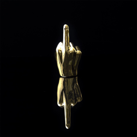 Dekoracja, figurka Dłoń mała 1 palec      złota