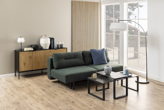 Zestaw 2 stolików kawowych Katrine czarny