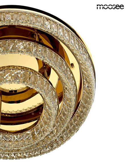 MOOSEE lampa sufitowa / plafon SAVOY 3 złota