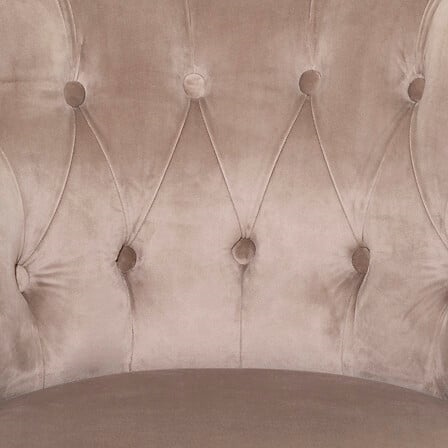 Fotel Sixtine velvet beżowy ciemny