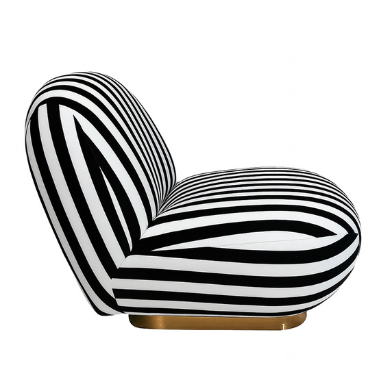 MaMaison fotel obrotowy AZURE biały / czarny