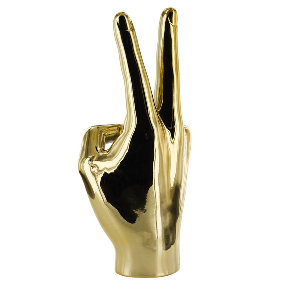 Dekoracja, figurka Dłoń Victoria złota