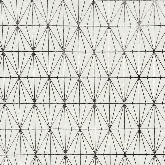 Obrus Geometric Dore biały/srebrny        140x250cm