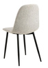 Krzesło Celia szare jasne/ czarne