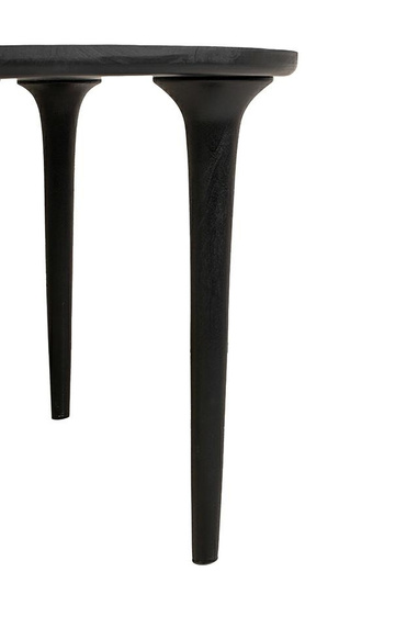 MaMaison stół jadalniany LAMINAR 200 czarny / drewno