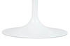 Stół TULIP ELLIPSE MARBLE CARRARA 200     biały - marmur, metal