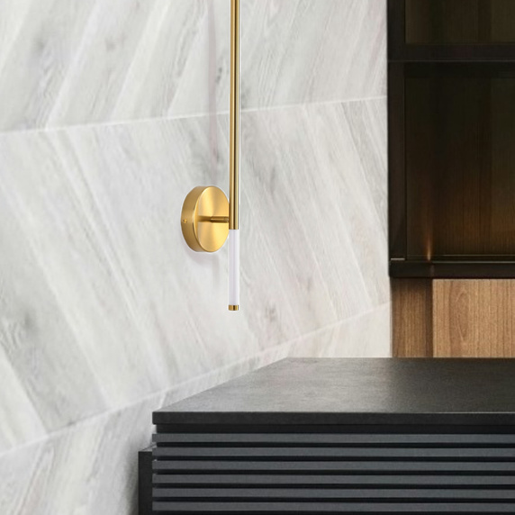 Lampa ścienna FRESCO LED złota 95 cm