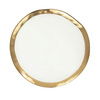 KARE talerz BELL 31 cm biało-złoty