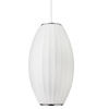Lampa wisząca SILK BARREL biała 60 cm