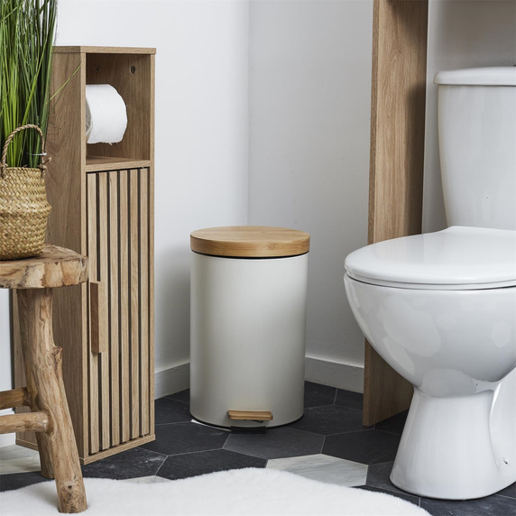 Zestaw 2 koszy na śmieci białe