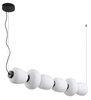 Lampa wisząca BRILLA-6 LED biało-czarna 125 cm
