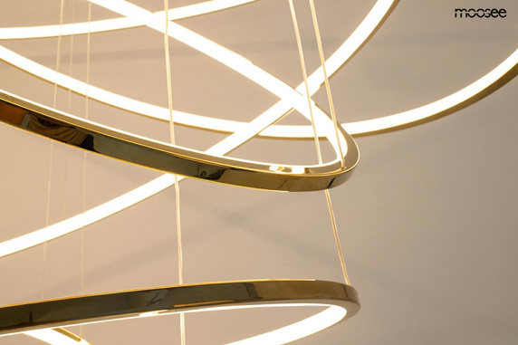 MOOSEE lampa wisząca RING SLIM M złota