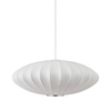 Lampa wisząca SILK FLAT biała 50 cm - nowoczesna i minimalistyczna