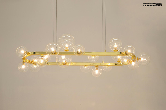 MOOSEE lampa wisząca ALURE OVAL 120 złota