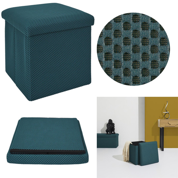 Pufa Vels Atom turkusowa