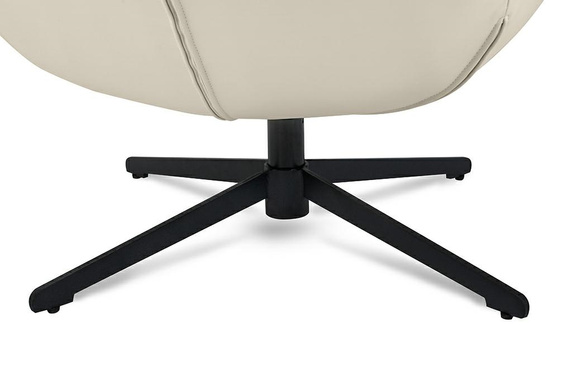 Fotel obrotowy CARINO beżowy - PU, stal