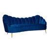 RICHMOND sofa COSETTE BLUE - welur, podstawa złota