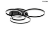 MOOSEE lampa sufitowa / plafon RINGS 5 czarna