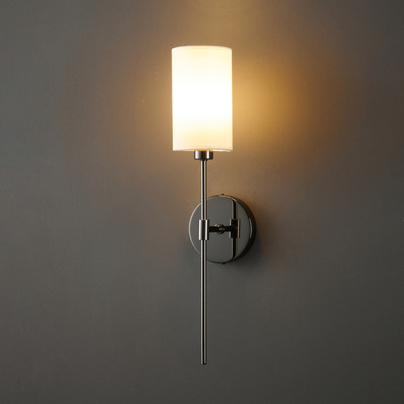 Lampa ścienna DARLING czarny połysk 53 cm