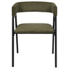 Krzesło Scott oliwkowa zieleń/czarne      sztruks