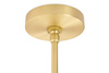 Lampa wisząca PLANETARIO 15 GOLD złota - klosze szronione