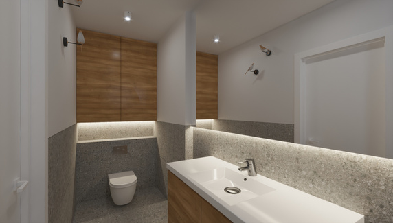 Lampa ścienna PTAK TIT LED złoto-czarna 28 cm