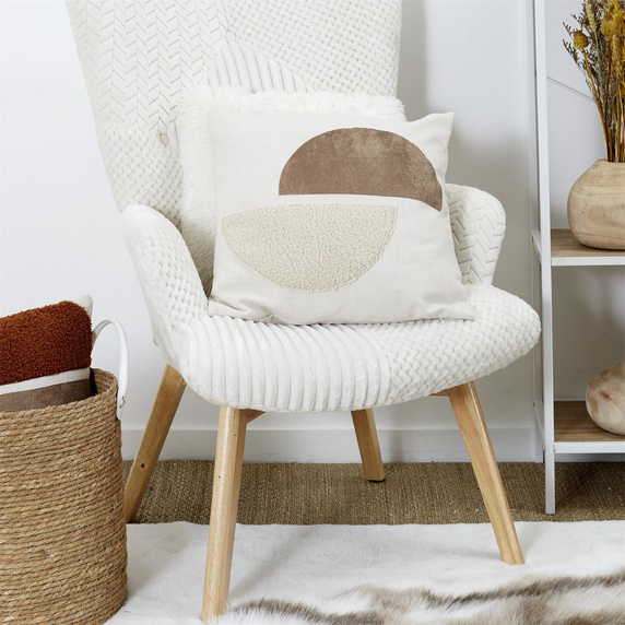 Poduszka 40x40cm beżowa Japandi