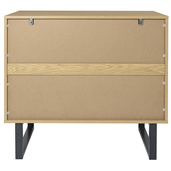 Komoda Calypso z 3 szufladami dąb/czarna