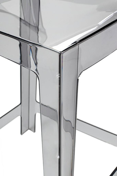 Krzesło barowe VICTORIA 65 cm dymione - poliwęglan