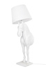 Lampa podłogowa KOŃ HORSE STAND S biała - włókno szklane