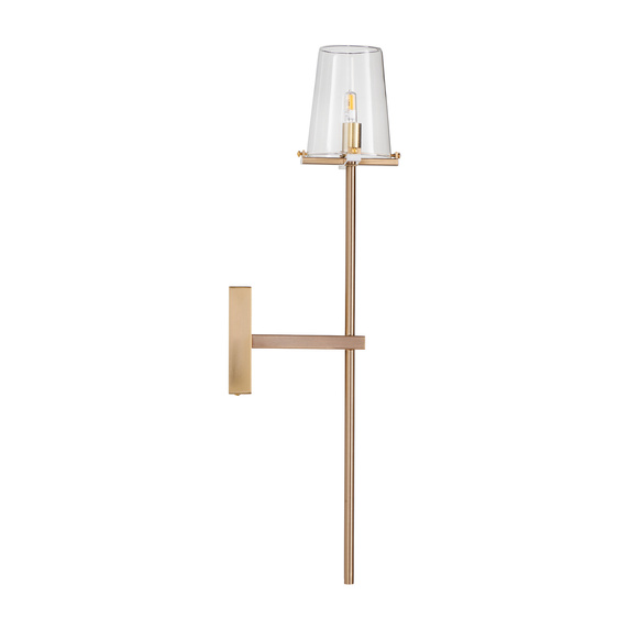 Lampa ścienna CLASSICO złota szklany klosz 62 cm