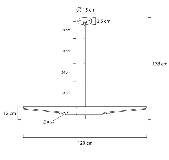 MOOSEE lampa wisząca APOLLO 1 czarna - szczotkowane złoto
