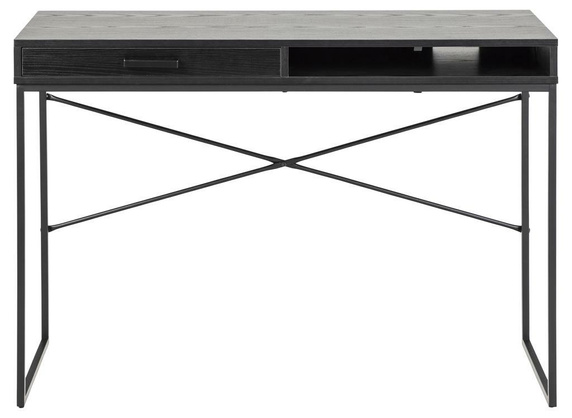 Biurko Seaford z szufladą czarne