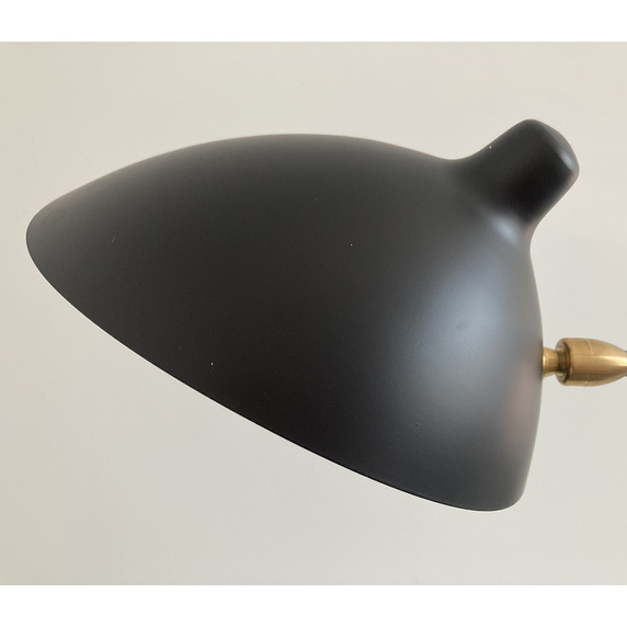 CRANE-F1 - lampa podłogowa metalowa, czarna, 160 cm