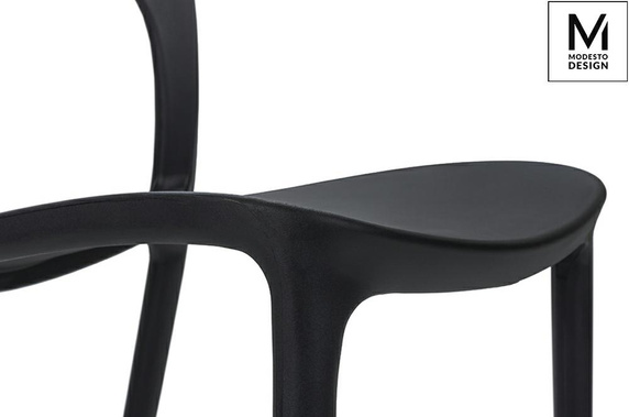 MODESTO krzesło ZING czarne - polipropylen