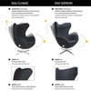 Fotel EGG SZEROKI VELVET BLACK fuksja.33 - welur, podstawa czarna