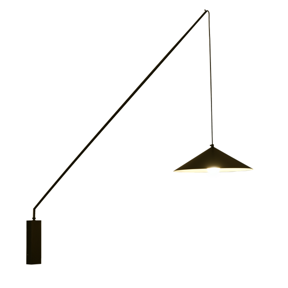 Lampa ścienna SWING czarna 140 cm
