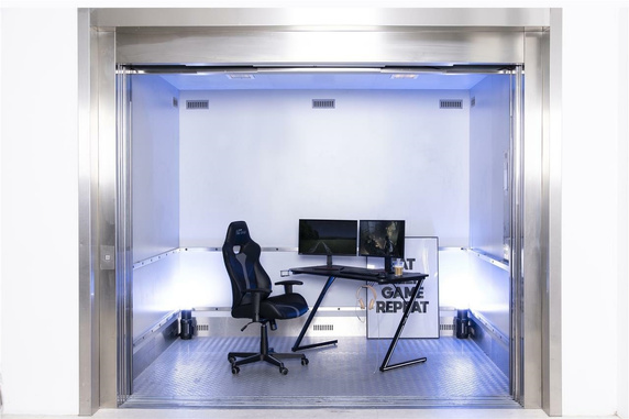 Biurko Aiden czarne gamingowe